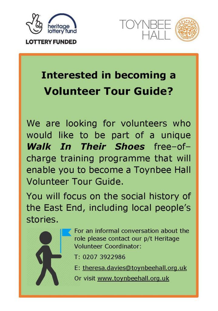 Interested in becoming a volunteer tour guide?