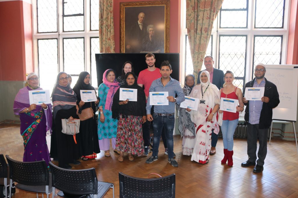 Our last ESOL group at their graduation ceremony