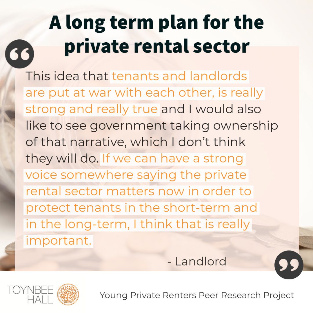 A long term plan for the private rental sector. Renter and landlord quotes