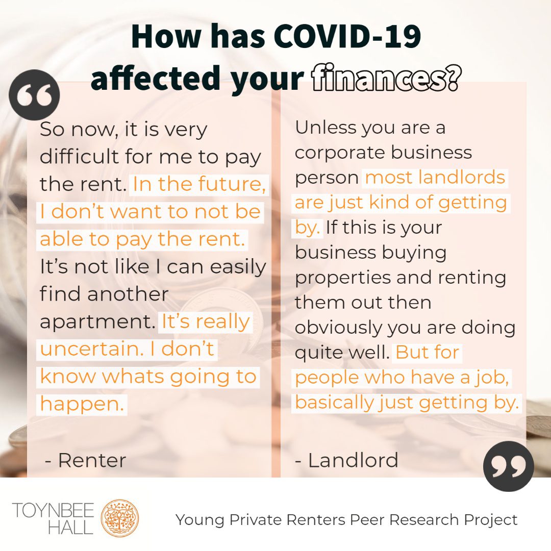 How has COVID-19 affected your finances? Quotes from renters and landlords